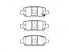 Plaquettes de frein Brake Pad Set:D4060-9N00B